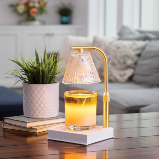 8-Gold Luna Warmer Lamp